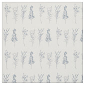 Stilvolle Wildblumen botanisches Muster Stoff (Muster)