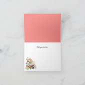 Stilvolle Wildblumen Brautparty Vielen Dank Einladung (Innenseite)