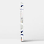 Stilvolle Wirbel und Abstrakte Curbs Muster Case-Mate iPhone Hülle (Rückseite / Links)