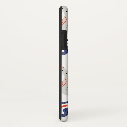 Stilvolle Wirbel und Abstrakte Curbs Muster Case-Mate iPhone Hülle (Hinten/Rechts)