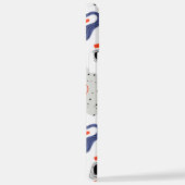 Stilvolle Wirbel und Abstrakte Curbs Muster iPhone Hülle (Rechte Seite)