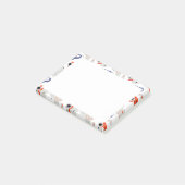 Stilvolle Wirbel und Abstrakte Curbs Muster Post-it Klebezettel (angewinkelt)