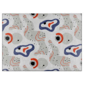 Stilvolle Wirbel und Abstrakte Curbs Muster Schneidebrett (Vorderseite)