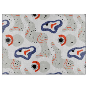 Stilvolle Wirbel und Abstrakte Curbs Muster Schneidebrett