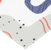 Stilvolle Wirbel und Abstrakte Curbs Muster Tischdecke (Schrägansicht)