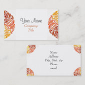 Stilvolle Wirbel Visitenkarte (Vorne/Hinten)