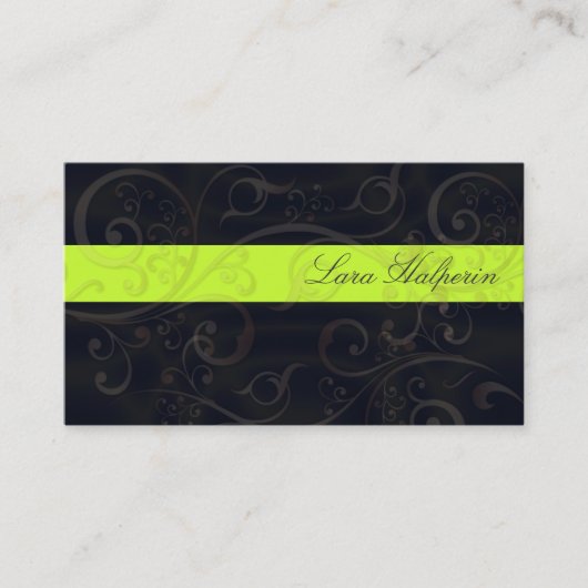 Stilvolle Wirbel Visitenkarten Visitenkarte (Vorderseite)