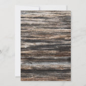 Stilvolle Wood 50. Geburtstagsparty Einladung (Rückseite)