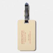 Stilvolle World Traveller (plus Karte, Retro-Licht Gepäckanhänger (Rückseite vertikal)