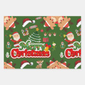 Stilvolle Wrapper für Weihnachtsfeiertage Geschenkpapier Set (Vorderseite 2)