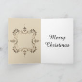 Stilvolle Wunderschöne Weihnachtskarte Feiertagskarte (Innenseite)