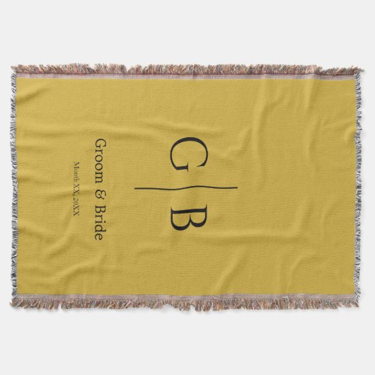 Stilvolle Wurfdecke für Hochzeitsgeschenke Decke (Vorderseite)