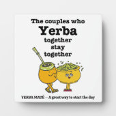 Stilvolle YERBA MATE Paare Fotoplatte (Vorderseite)