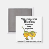 Stilvolle YERBA MATE Paare Magnet (Vorderseite/Rückseite)