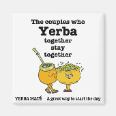 Stilvolle YERBA MATE Paare Magnet (Vorne)