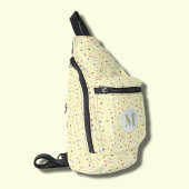 Stilvolle, zarte Wildblumen gelb Crossbody Bag