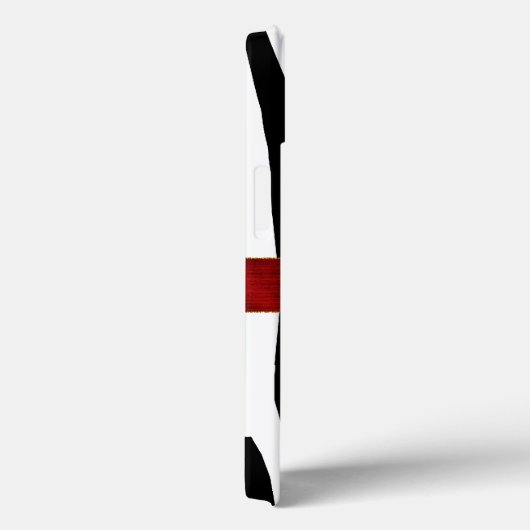 Stilvolle Zebra Print Monogram Case-Mate iPhone Hülle (Rückseite / Rechts)