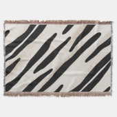 Stilvolle Zebra Print Throw Decke Koordination (Vorderseite)