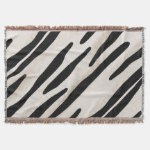 Stilvolle Zebra Print Throw Decke Koordination