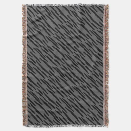 Stilvolle Zebra Print Throw Decke Koordination (Vorderseite Vertikal)