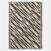 Stilvolle Zebra Print Throw Decke Koordination (Vorderseite Vertikal)