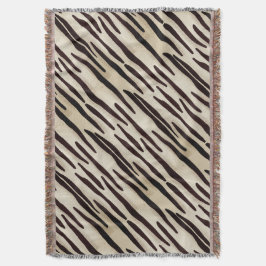 Stilvolle Zebra Print Throw Decke Koordination