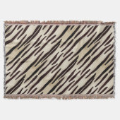 Stilvolle Zebra Print Throw Decke Koordination (Vorderseite)