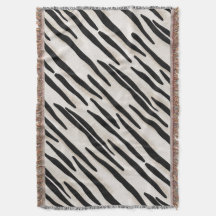 Stilvolle Zebra Print Throw Decke Koordination