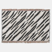 Stilvolle Zebra Print Throw Decke Koordination (Vorderseite)