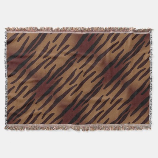 Stilvolle Zebra Print Throw Decke Koordination (Vorderseite)