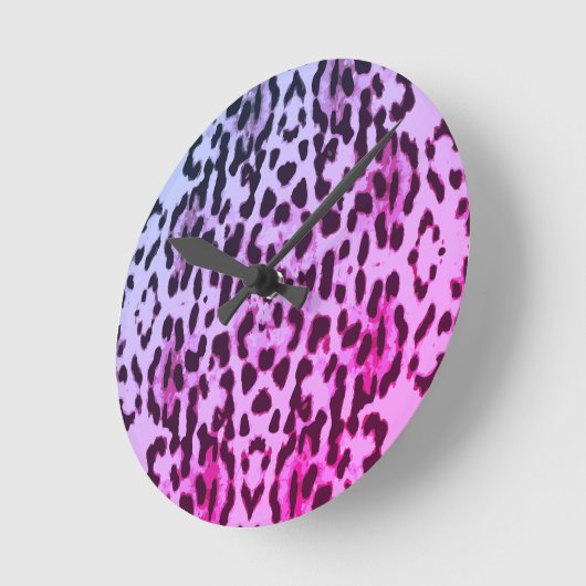 Stilvolle Zeit für Tierdruck Runde Wanduhr (Winkel)