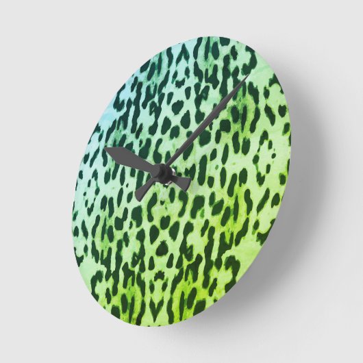 Stilvolle Zeit für Tierdruck Runde Wanduhr (Winkel)