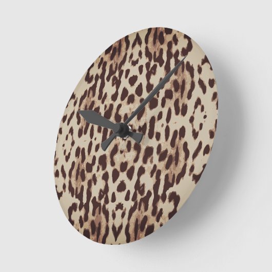 Stilvolle Zeit für Tierdruck Runde Wanduhr (Winkel)