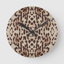 Stilvolle Zeit für Tierdruck Runde Wanduhr