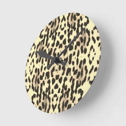 Stilvolle Zeit für Tierdruck Runde Wanduhr (Winkel)