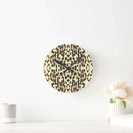 Stilvolle Zeit für Tierdruck Runde Wanduhr (Zuhause)