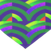 Stilvolle, zeitgenössische grüne/blaue Kirschen Tischdecke (Schrägansicht)