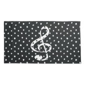 Stilvolle, zeitgenössische Polka-Punkte Kissenbezug (Rückseite)