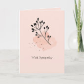 Stilvolle, zeitgenössische Sympathiekarte Karte (Vorderseite)