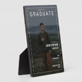 Stilvolle Zeitschrift Cover Foto Graduate Keepake Fotoplatte (Seite)