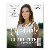 Stilvolle Zeitschrift für die Graduate Class Fotodruck (Vorne)