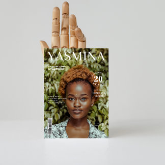 Stilvolle Zeitschrift Titelblatt Foto 20. Geburtst Einladung