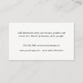 Stilvolle Zickzack Ernennung Terminkarte (Rückseite)