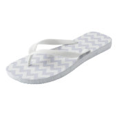 Stilvolle Zickzack Gemusterte Flip Flops Badesandalen (Schrägansicht)