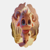 Stilvolle Ziege Ornament Karte (Rechts)