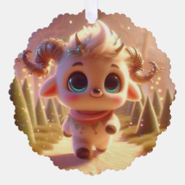 Stilvolle Ziege Ornament Karte