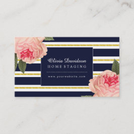 Stilvolle Zuhause-Inszenierungs-Geschäfts-Karten Visitenkarte