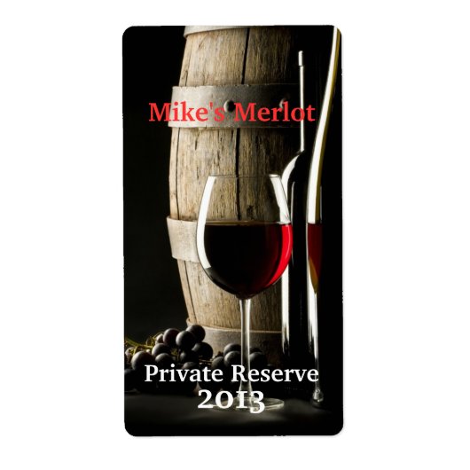 Stilvolle Zuhause Made Wine Mini Labels (Vorne)