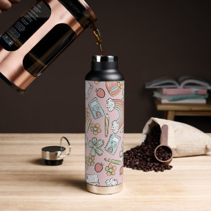 Stilvolle "Zurück zur Schule"-Icons Trinkflasche