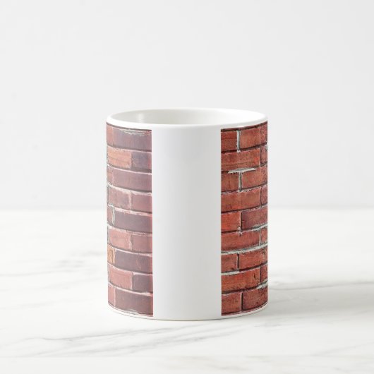 Stilvolle Zwei Tone Red Brick Wall Kaffeetasse (Mittel)